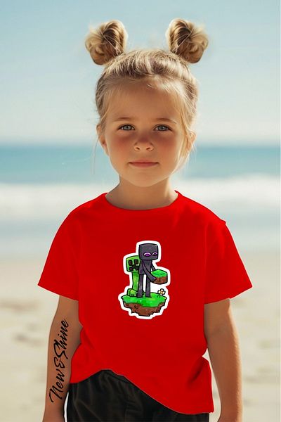 New Shine 1 T-Shirt Is a Gift for Purchases of 6 or More in the Cart - Printed Oversize Children's T-Shirt