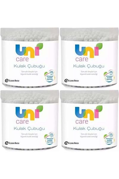 Uni Baby Ear Cleaning Swabs 100 Pieces (Set of 4)
