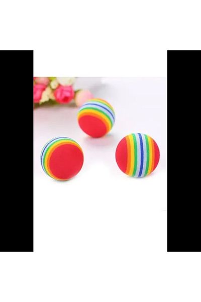 KASHİKOİ 4 Pieces Sponge Cat Dog Chewing and Play Ball