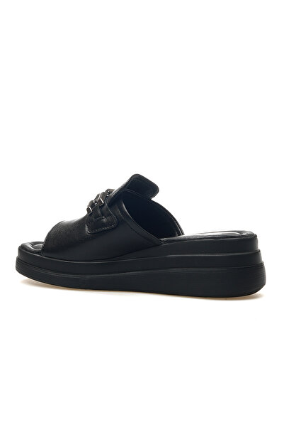 Venüs Casual Slippers - Women'S, Genuine Leather Buckle and Black 25Y 2409915 Y Z