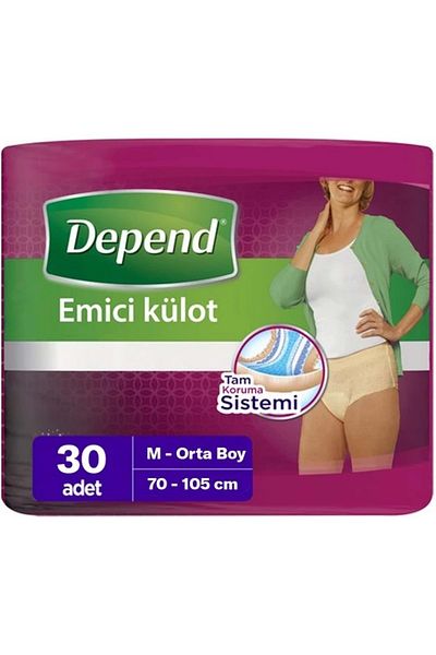 Depend Absorbent Panties Patient Diaper Medium - Medium Women (30 Pcs)