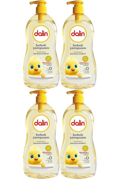 Dalin Baby Shampoo 500ml Classic with Pump (Set of 4)