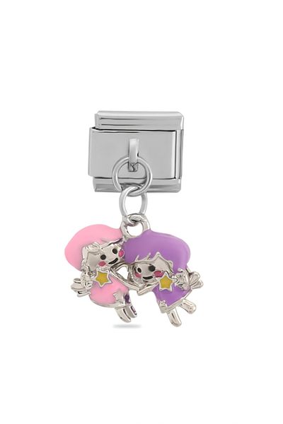 RoseCo00 Gemini Zodiac Italian Bracelet Charm