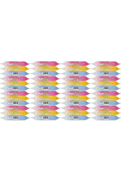 Sleepy Wet Towel Pocket Wipes - 15 Sheets Rose/Garden (Set of 48) - 720 Sheets