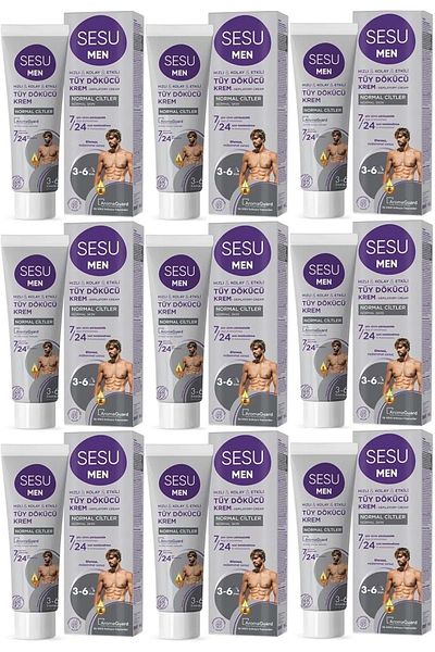 Sesu Hair Removal Cream for Men 100ml (Set of 9)