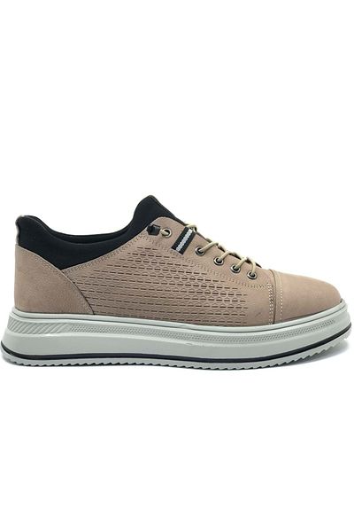 Kids Club Shoes Dropland 9118 Δερμάτινα Ανδρικά Casual Παπούτσια SAND