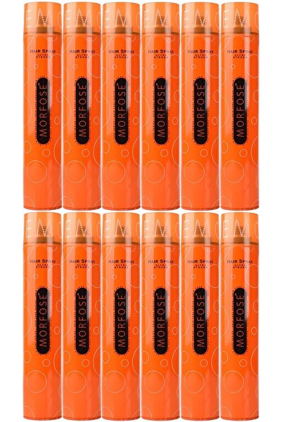 Morfose Saç Spreyi 400ml Ultra Sert (TURUNCU) (12 Lİ SET)