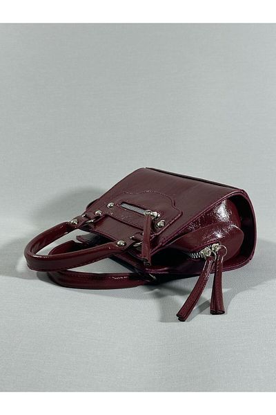 RumyaCollection Women's Mini Royal Burgundy Hand and Shoulder Bag