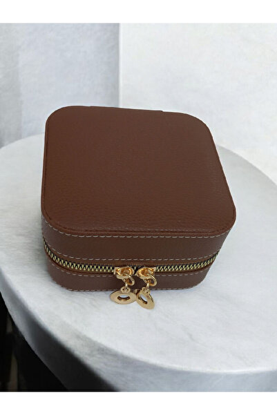 Moda fiesta Small Size (11×11) Organizer Jewelry Storage Box Travel Jewelry Bag Leather Wooden Case