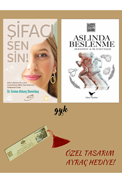 Şira Yayınları Şifacı Sensin! ve Aslında Beslenme 2 Kitap Set (AYRAÇ HEDİYELİ!)