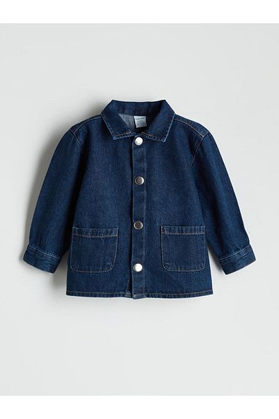 LC Waikiki Lcw Baby Indigo Cotton Baby Boy Jacket and Pants 2-Pack