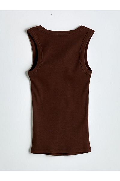 LC Waikiki Xside Brown U-Neck Women's Undershirt