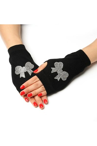 Generic Half Finger Glove For Girls Style-11