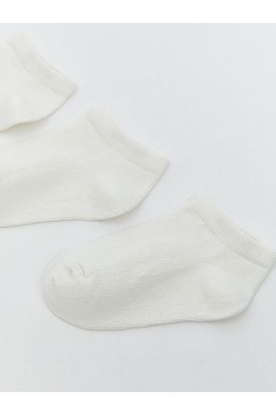 LC Waikiki Lcw Baby White Basic Baby Boy Booties Socks 3-Pack