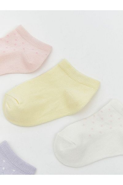 LC Waikiki Lcw Baby Pink Basic Baby Girl Booties Socks 5-Pack