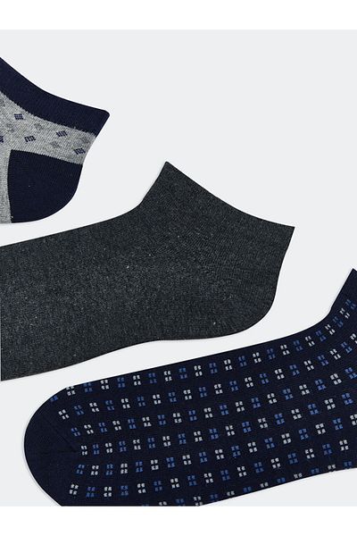 LC Waikiki Mixed Patterned Men's Booties Socks 5-Piece