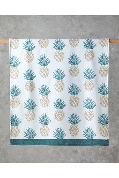 English Home Jeylo Cotton Beach Towel 90X150 cm Ecru-Yellow