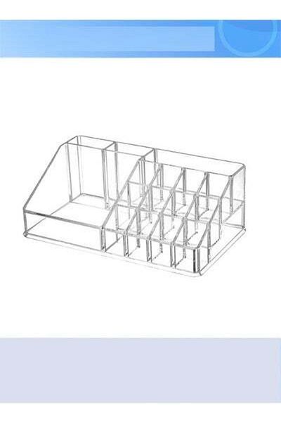 HALAMODO 16-compartment Desktop Storage Box, Cosmetics, Jewelry, Snacks And Stationery Storage Boxes, Transpa