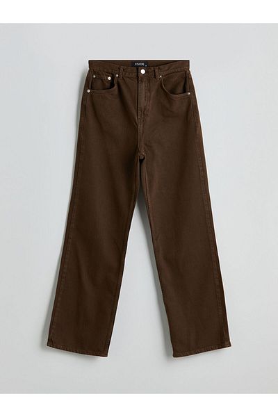 LC Waikiki Xside Brown Baggy Fit Women's Jean Trousers