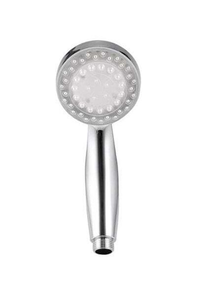 HALAMODO Silver Shower Head, LED Illuminated Bathroom Shower Head, Three Colors Variable