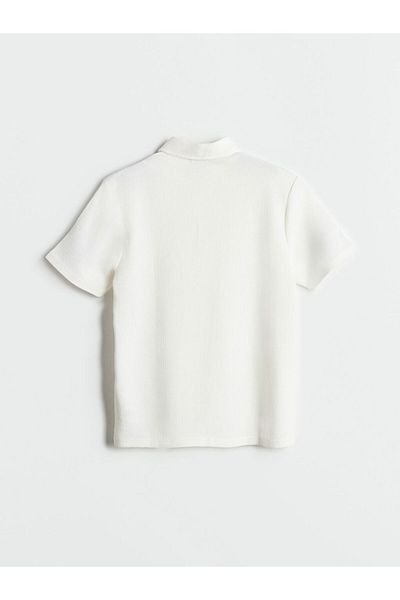 LC Waikiki Ανδρικό μπλουζάκι XSIDE Ecru Polo Neck