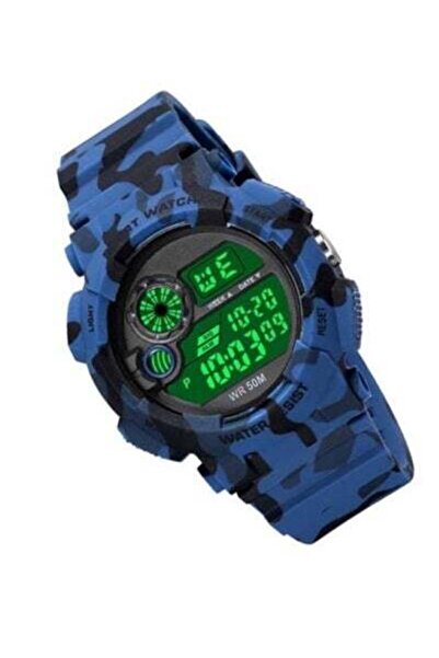 HALAMODO Men's 1718 Army Shock Fitness Back light Speed Monitor Digital Watch
