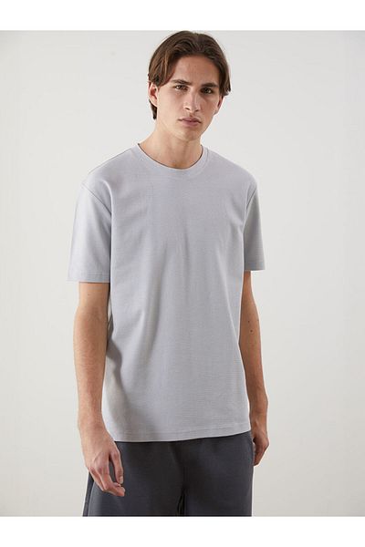 LC Waikiki New Season Crew Neck Combed Cotton Men's T-Shirt - S55996Z8