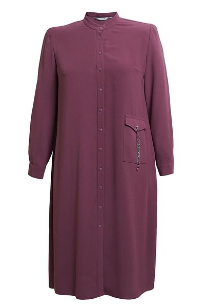 Alvina Plus Size Buttoned Tunic 44447