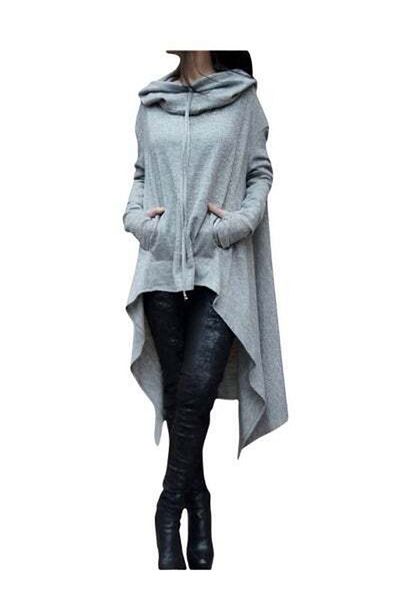 HALAMODO Hoodie Dresses, Long sweatshirt dresses with Pockets, Long Sleeve Hoodies, Autumn Sweat Dresses, Lon