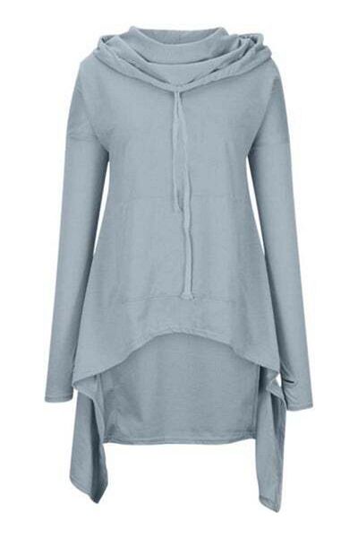 HALAMODO Hoodie Dresses, Long sweatshirt dresses with Pockets, Long Sleeve Hoodies, Autumn Sweat Dresses, Lon