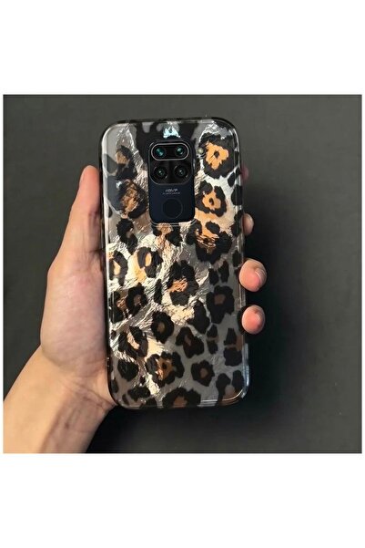 Zebana Xiaomi Redmi Note 9 Pro Max Uyumlu Kılıf Luxe Leopard Silikon Kılıf Siyah