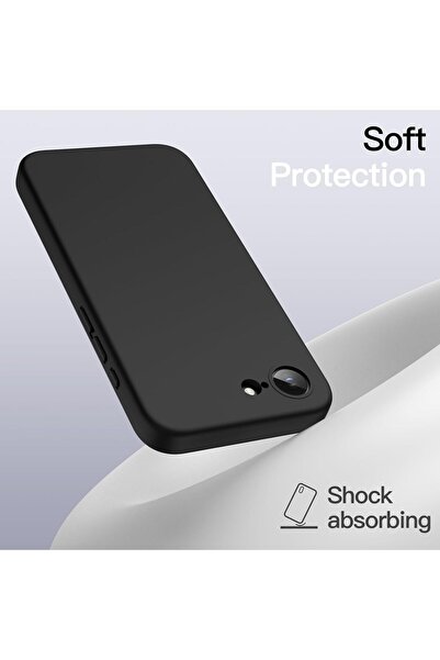 Fibaks For Apple iPhone 16E Case Velvet Launch Soft Soft Liquid Silicone Camera Protect Cover