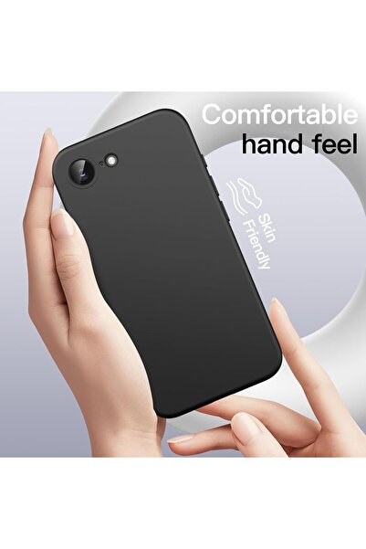 Fibaks For Apple iPhone 16E Case Velvet Launch Soft Soft Liquid Silicone Camera Protect Cover