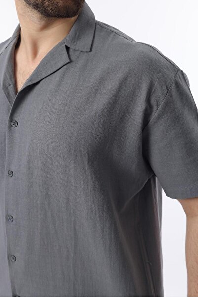 Madmext Smoked over Fit Men's Shirt Suit E7303