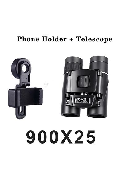 Choice HS-900x25-Set 900X25 Portable Hd Zoom 5000M/50000M Binoculars Telescope Powerful Folding Long-Distan