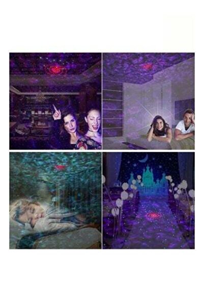 HALAMODO Noise Starry Moon Light, Galaxy Aurora Projector, Planetarium Galaxy Projector, LED Northern Lights