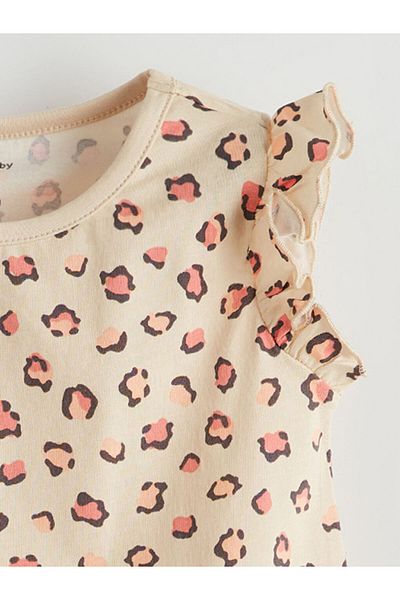 LC Waikiki Crew Neck Baby Girl Jumpsuit