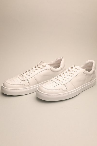 Gondol Pantofi casual din piele albă Kiwi clasici pentru bărbați