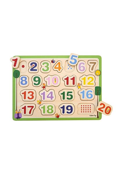 Barbo Toys Wooden Puzzle - Number 1 - 20