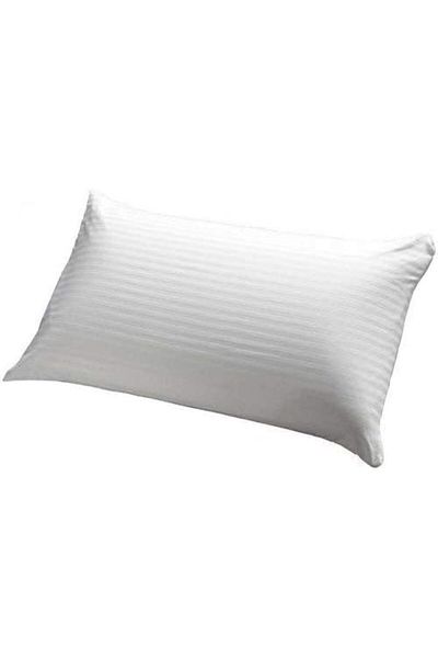 Comfy Hotel Quality Stripe Pillow - White
