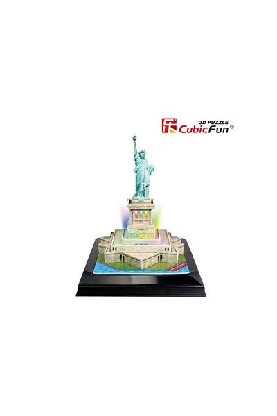 Cubic Fun - Puzzle 3D Led Statuia Libertatii 37 Piese