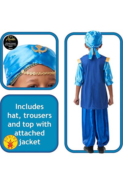 Rubies Disney Live Action Aladdin Genie Costume Small For 3-4 Years Old