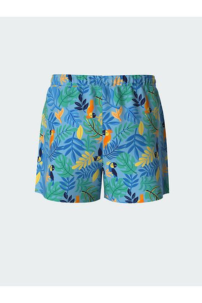 LC Waikiki New Season Elastic Waist Printed Boys' Sea Shorts - S5Le43Z1