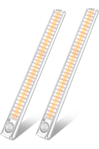 COOYA 160 Led Closet Lights Motion Sensor,cabinet Lights,1800mah,for Kitchen,wardrobe,stairs,40cm