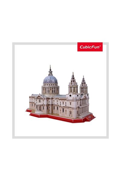 Cubic Fun - Puzzle 3D si Brosura-Catedrala St. Paul 107 Piese
