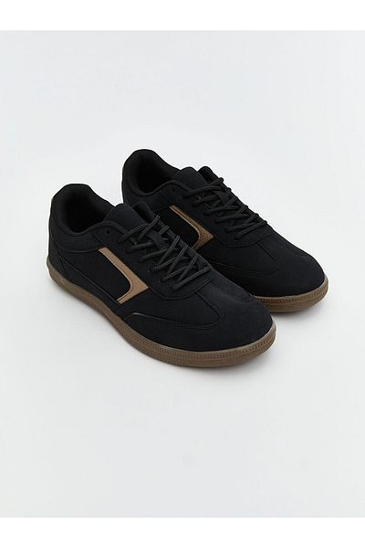 LC Waikiki Lcw Steps Black Suede Look Men's Sports Shoes
