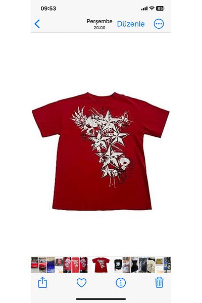 köstebek kadıköy Μπλουζάκι Unisex Cyber ​​Grunge Star Skull