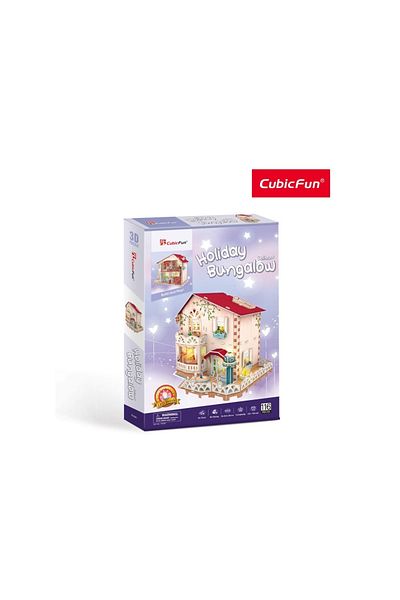 Cubic Fun Cubic Fun - Puzzle 3D Led Casa De Vacanta 116 Piese