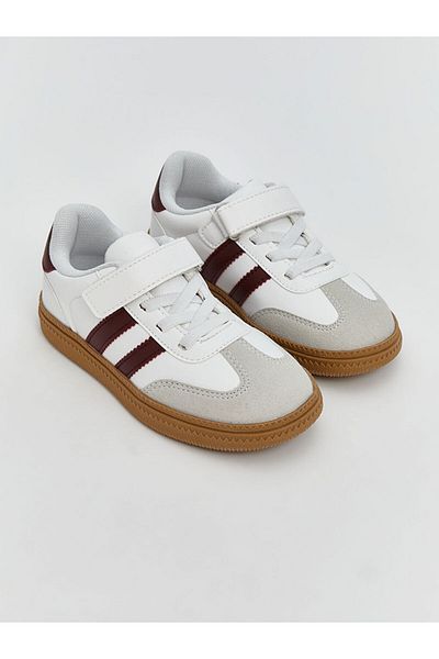 LC Waikiki Lcw Steps White Lace-Up and Velcro Girls' Sneakers