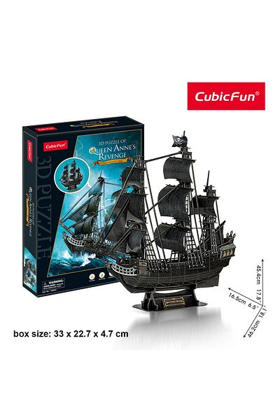 Cubic Fun Cubic Fun - Puzzle 3D Nava Queen Anne 180 Piese